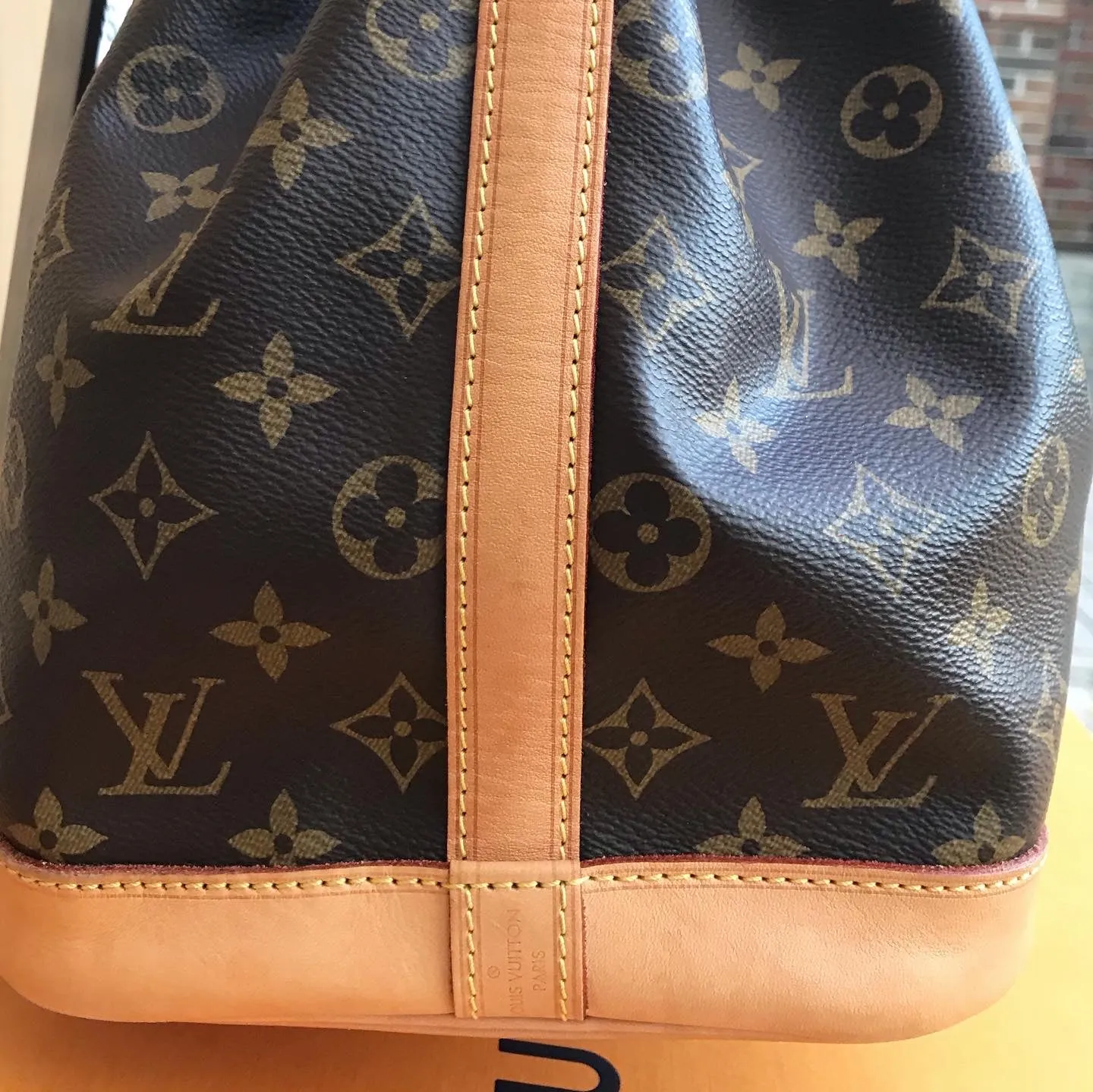 LOUIS VUITTON Monogram Canvas Petit Noe Bucket Bag