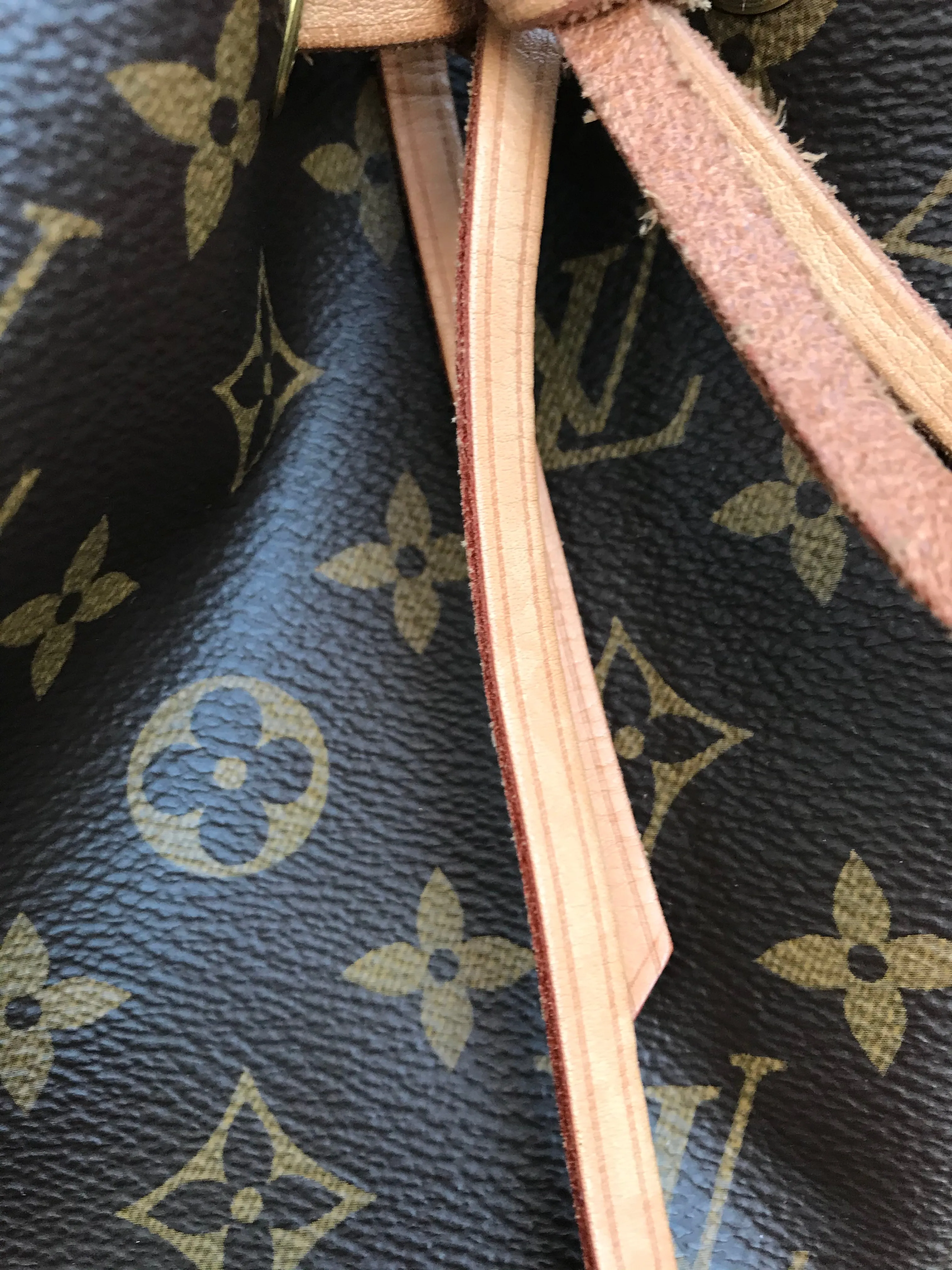 LOUIS VUITTON Monogram Canvas Petit Noe Bucket Bag