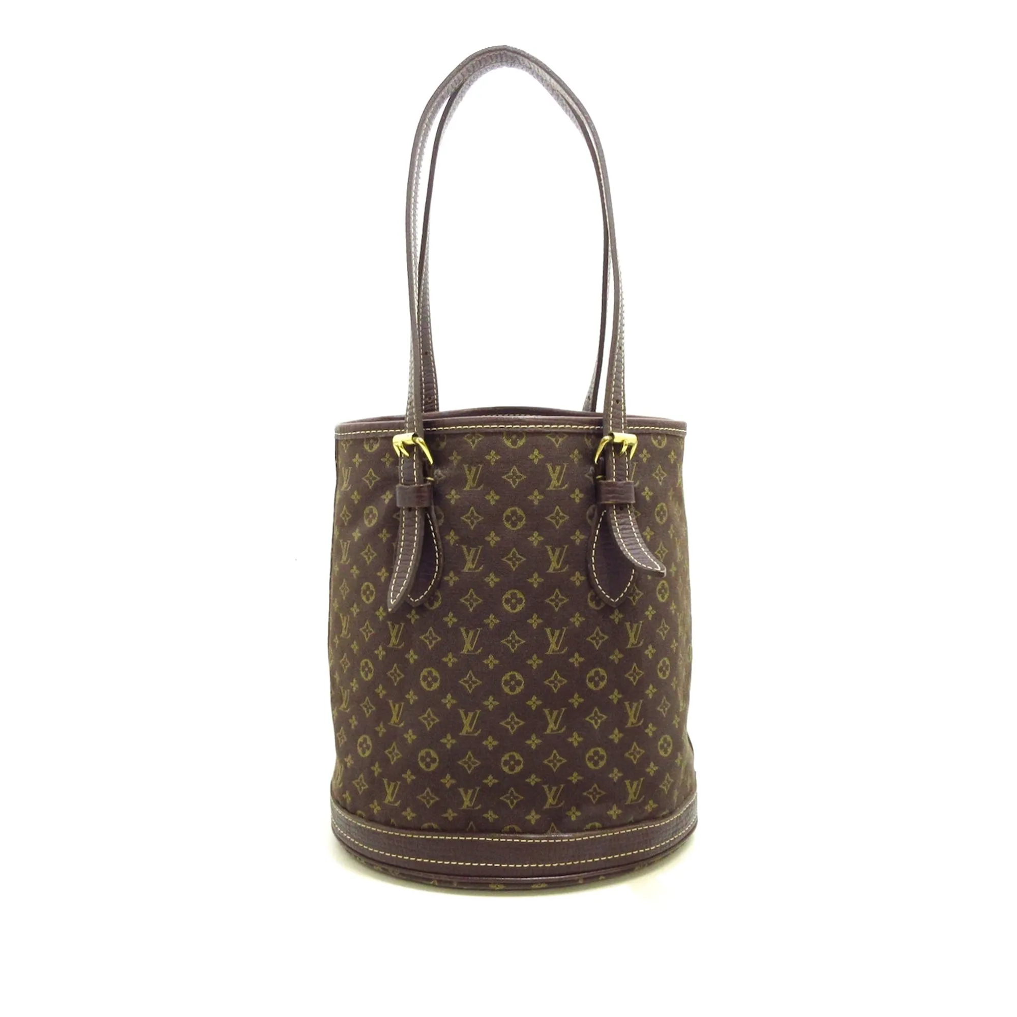 LOUIS VUITTON Monogram Mini Lin Bucket PM Bucket Bag