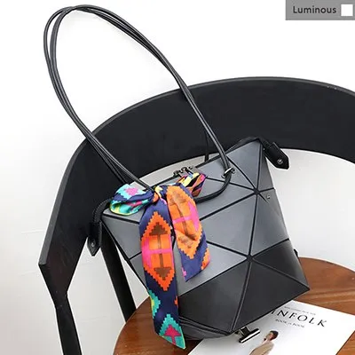 Luminous Bag Geometry Diamond Tote