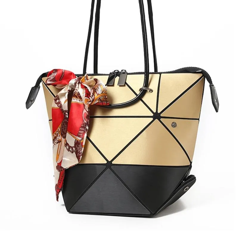 Luminous Bag Geometry Diamond Tote