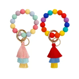 Mavi Bandz Rainbow Tassel Keychain (includes 1)