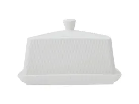 Maxwell & Williams White Basics Diamonds Butter Dish