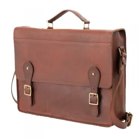 Melvill & Moon Leather Mombasa Mail Bag | Brown