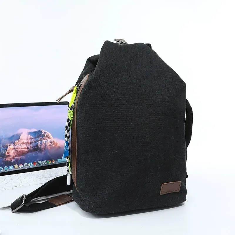 Men's and Women's Japanese-Style Retro Multi-Functional Student's Canvas Bag