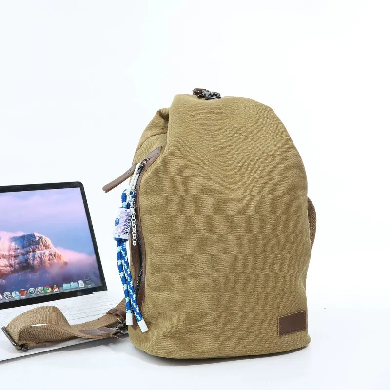 Men's and Women's Japanese-Style Retro Multi-Functional Student's Canvas Bag