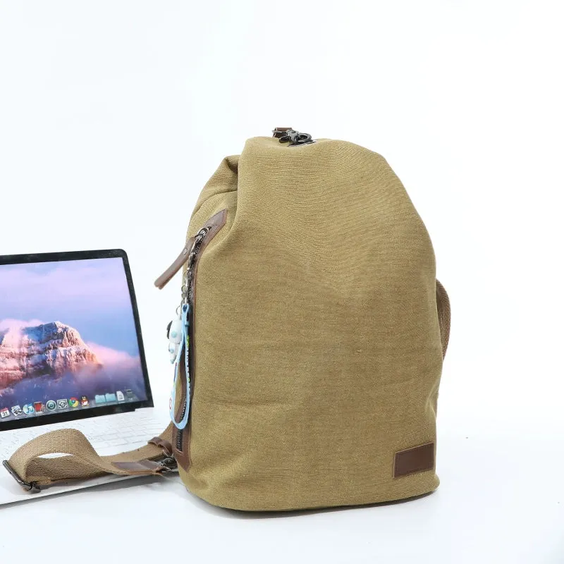 Men's and Women's Japanese-Style Retro Multi-Functional Student's Canvas Bag