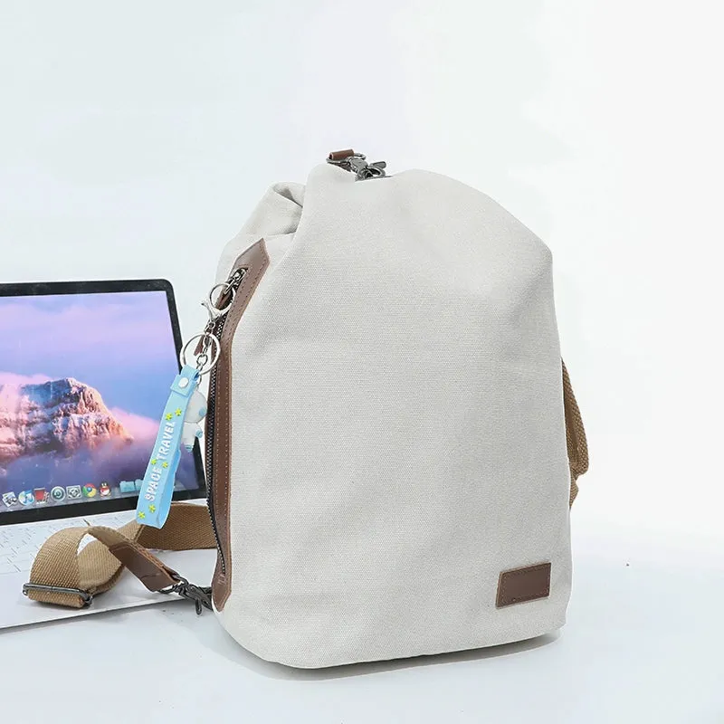 Men's and Women's Japanese-Style Retro Multi-Functional Student's Canvas Bag