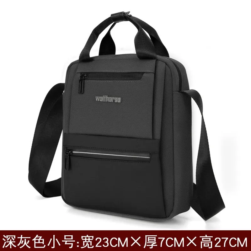 Men's Crossbody Bag Backpack Shoulder Bag Men's Korean Style Casual Waterproof Oxford Cloth Bag Travel Business Satchel Small Bag