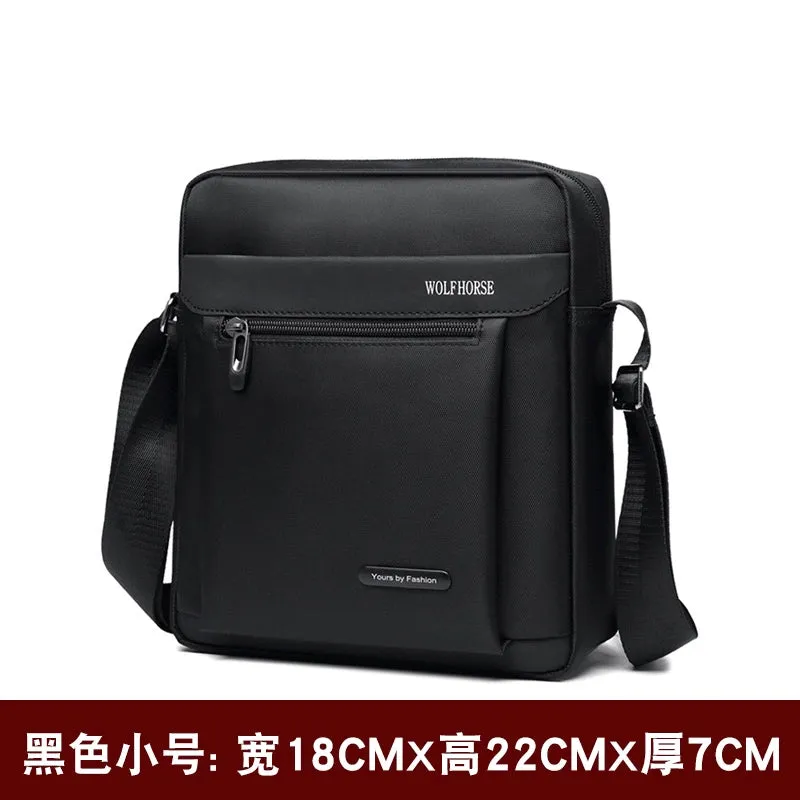 Men's Crossbody Bag Backpack Shoulder Bag Men's Korean Style Casual Waterproof Oxford Cloth Bag Travel Business Satchel Small Bag