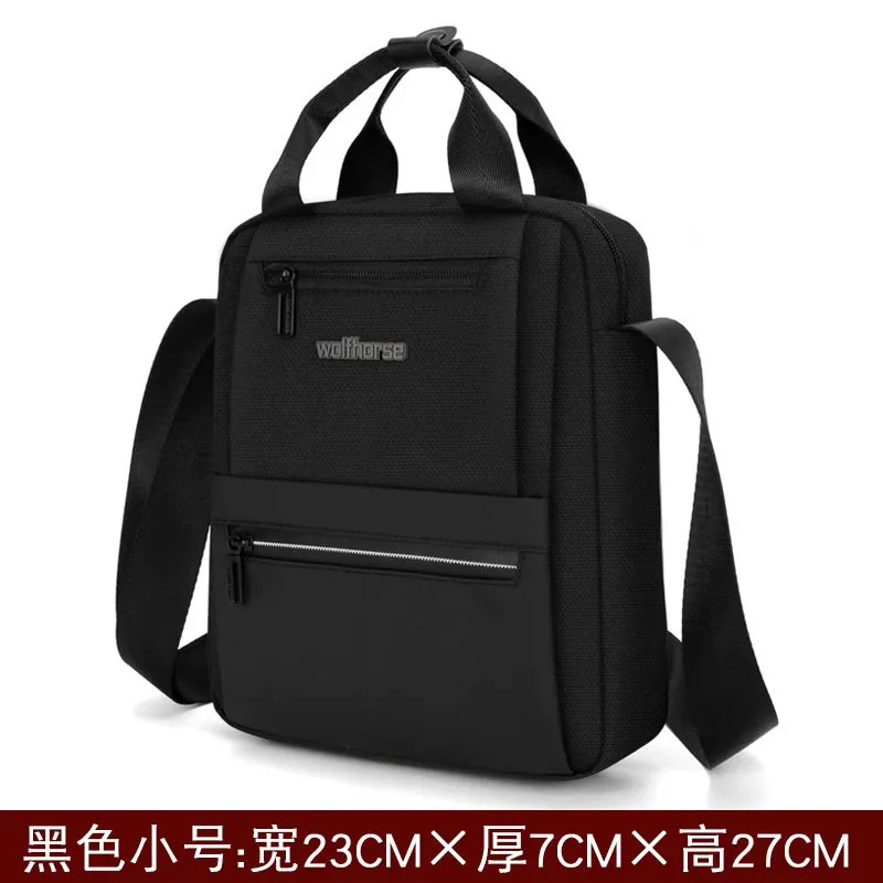 Men's Crossbody Bag Backpack Shoulder Bag Men's Korean Style Casual Waterproof Oxford Cloth Bag Travel Business Satchel Small Bag