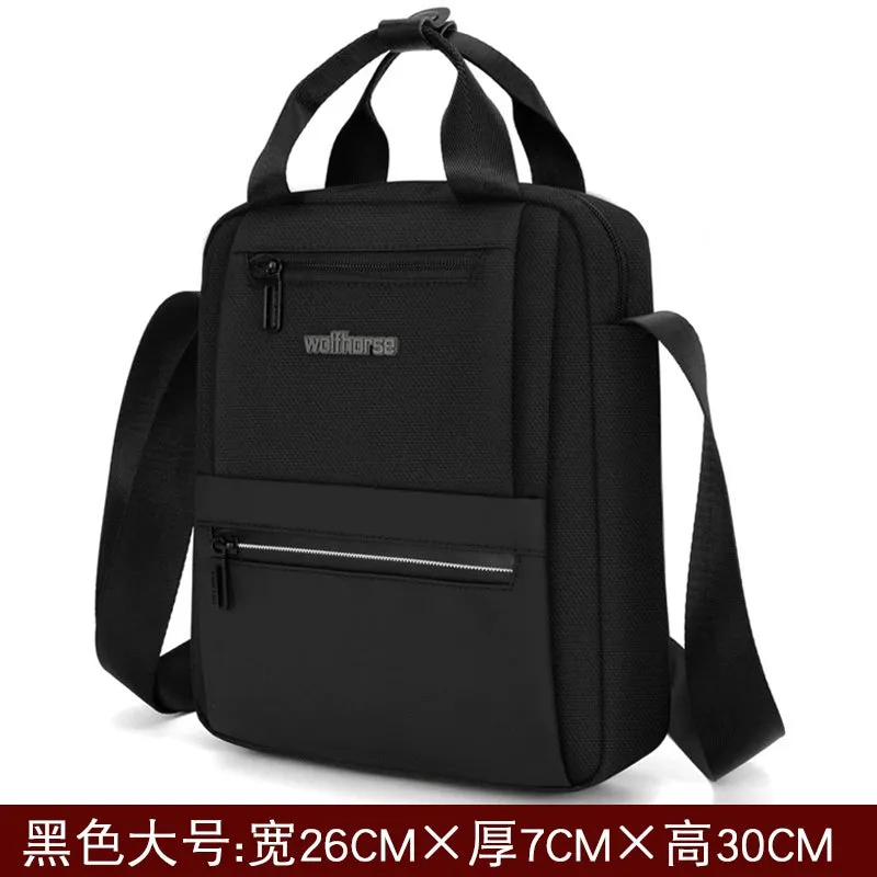 Men's Crossbody Bag Backpack Shoulder Bag Men's Korean Style Casual Waterproof Oxford Cloth Bag Travel Business Satchel Small Bag