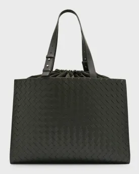 Men's Medium Cassette Paper Intrecciato Leather Tote Bag