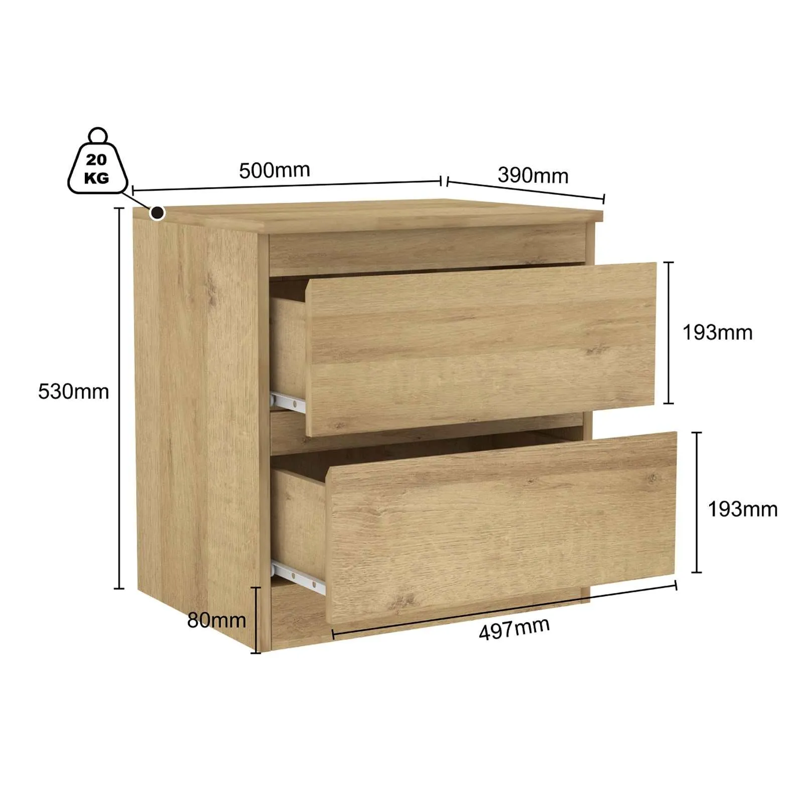 MerryLuk Bedside Table Side Table Bedroom Bundle