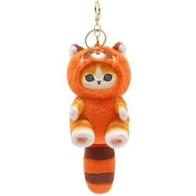 Mofusand Red Panda Cat Plush Keychain