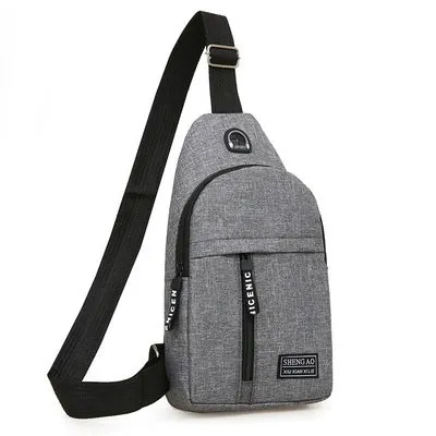 New Men's Shoulder Bag Casual Oxford Cloth Chest Bag