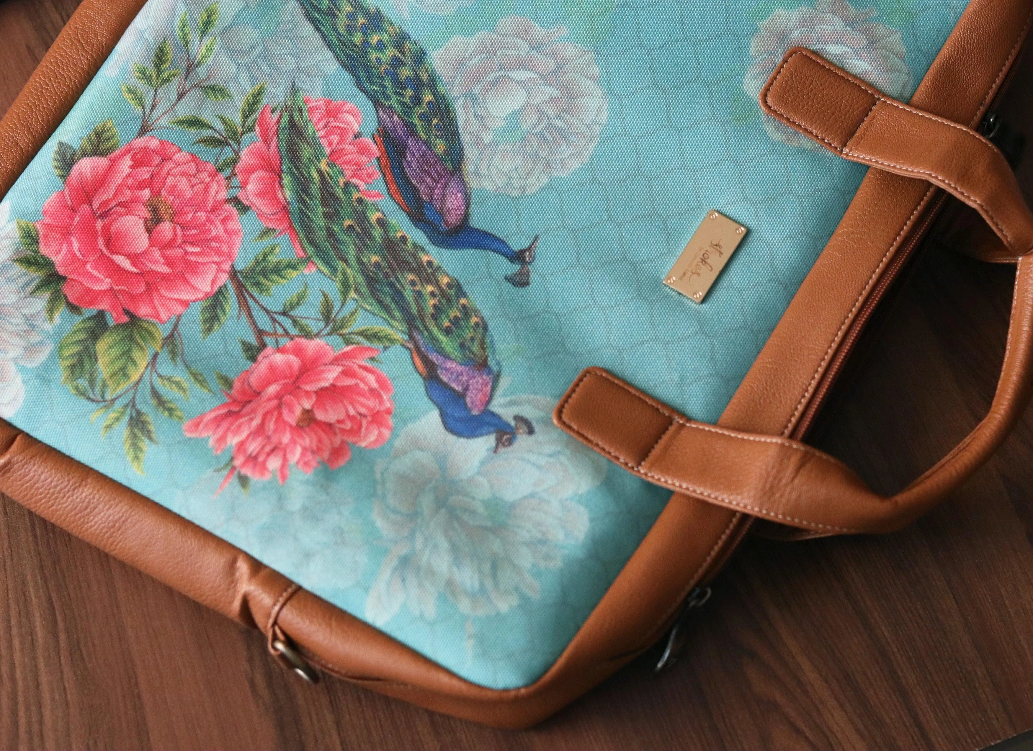 Peacocks and Peonies Women's Laptop Bag