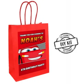 Personalised Lightning Cars Paper Party Bags - Pack of 12