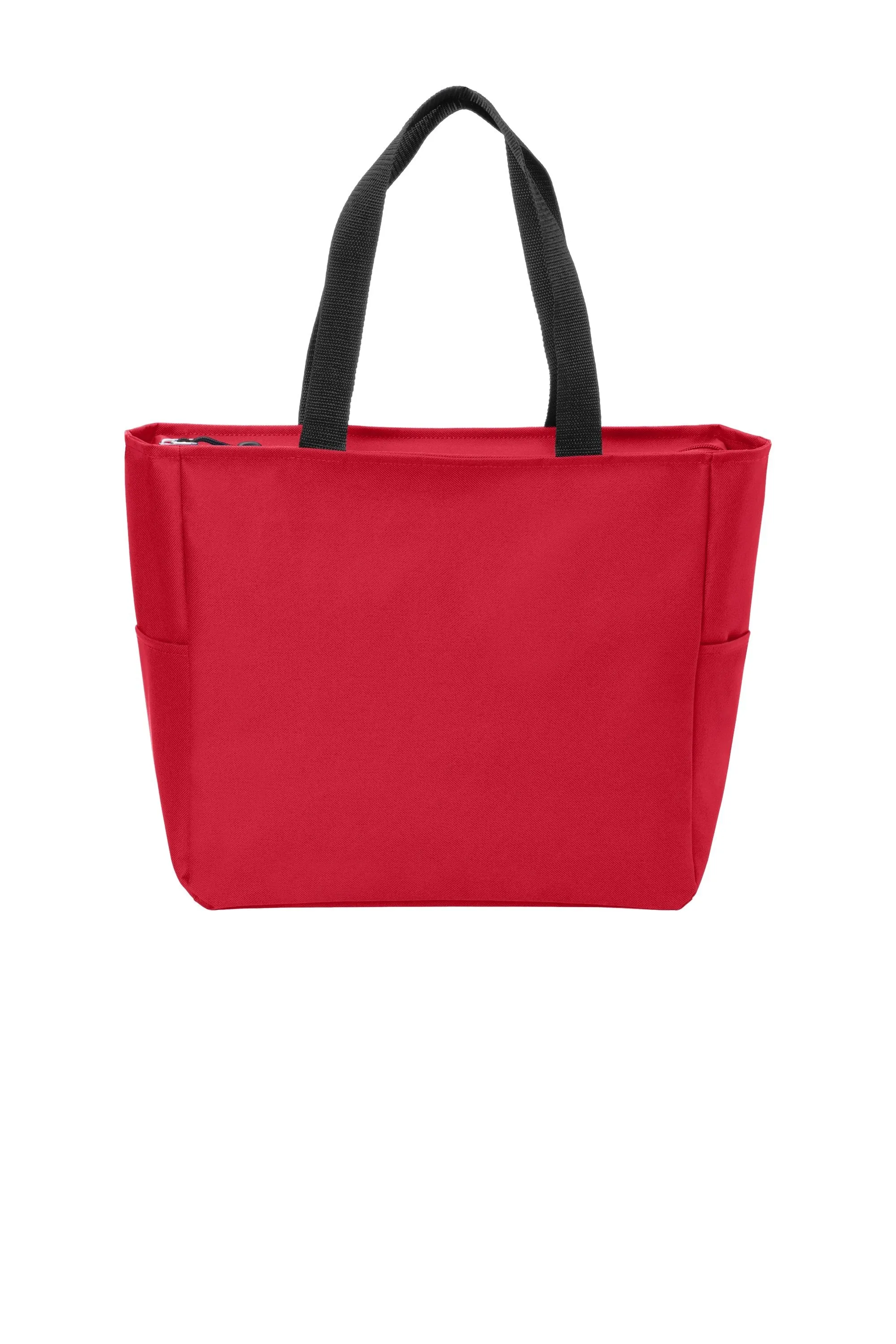 Polyester Improved Essential Tote Bags with Zippered Closure