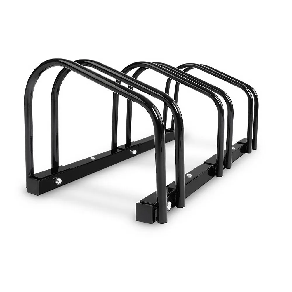 Portable Bike 3 Parking Rack Instant Storage Stand - Black