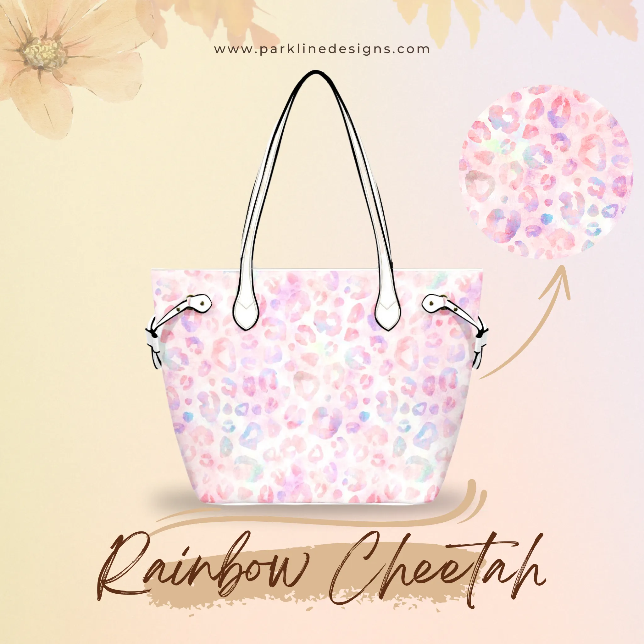 Rainbow Cheetah Leather Bag | Perfect Gift for Her | Elegant & Durable Fashion Tote