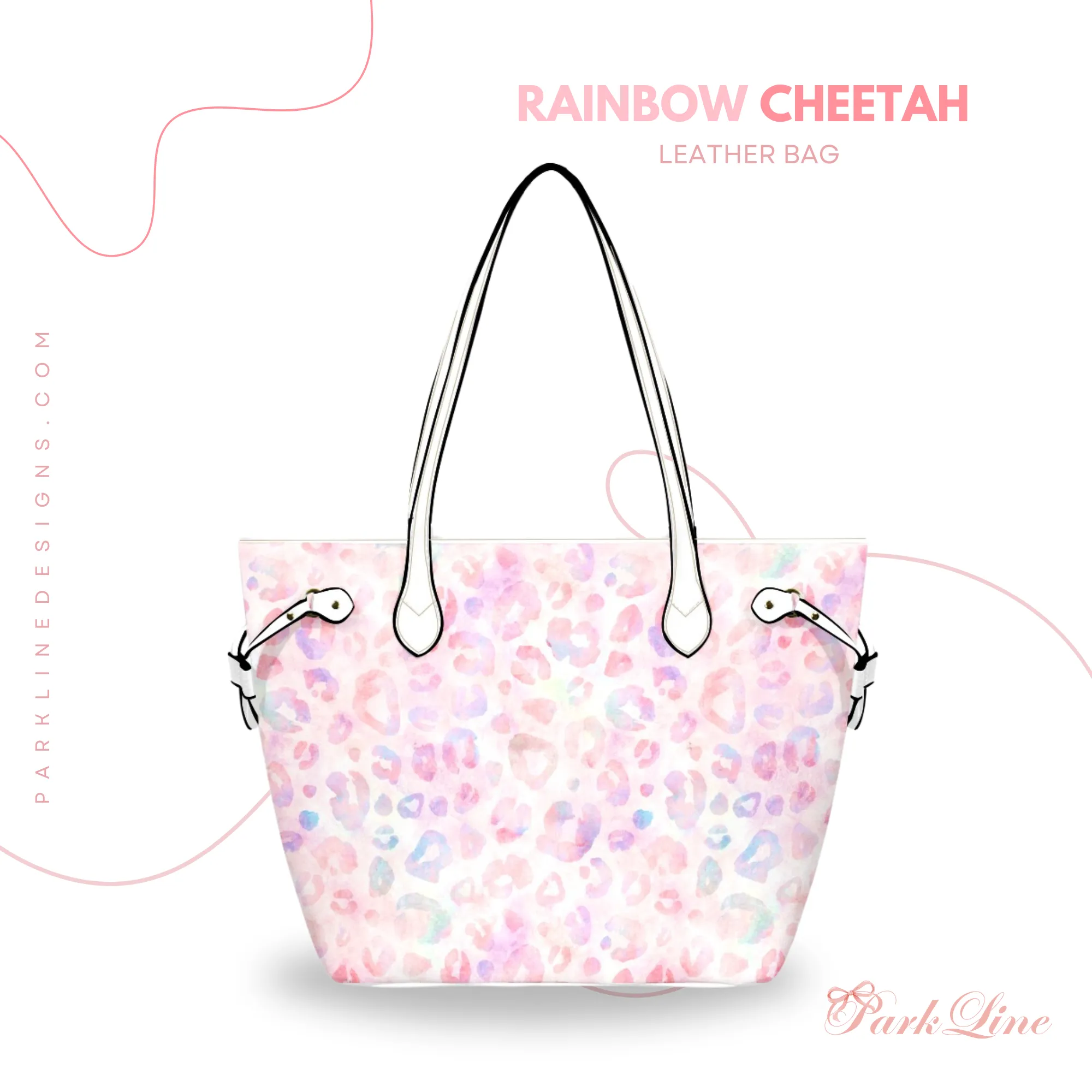 Rainbow Cheetah Leather Bag | Perfect Gift for Her | Elegant & Durable Fashion Tote