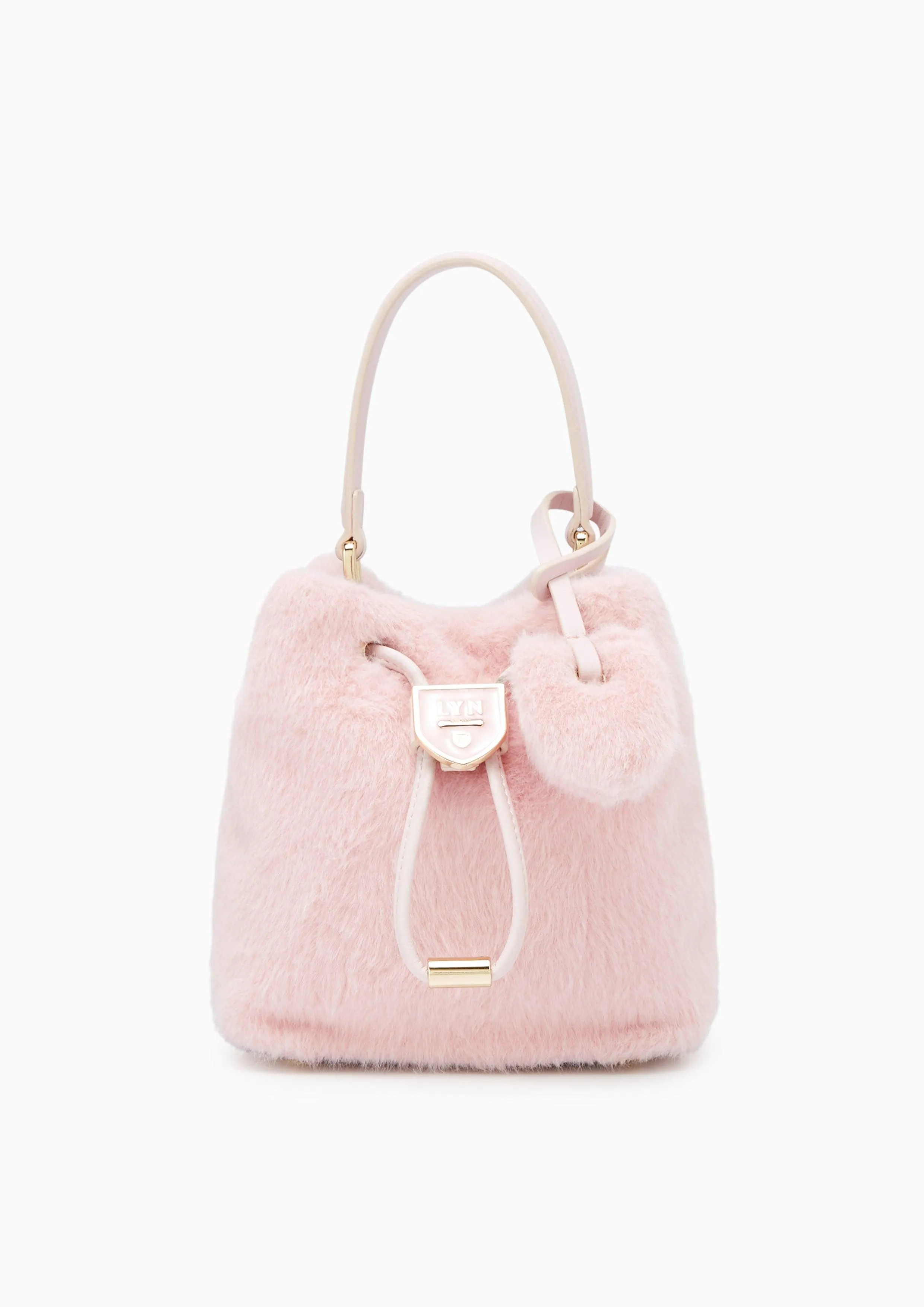 Rosalie Bucket (Fur) Bag Pink