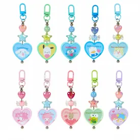 Sanrio Colorful Heart Keychain Blue Blind Box