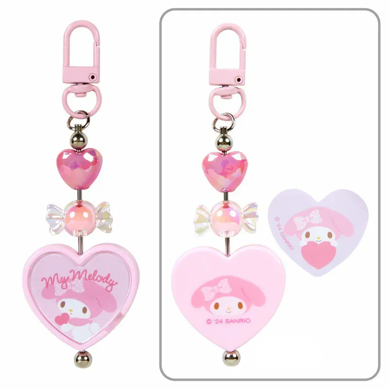 Sanrio Colorful Heart Keychain Blue Blind Box