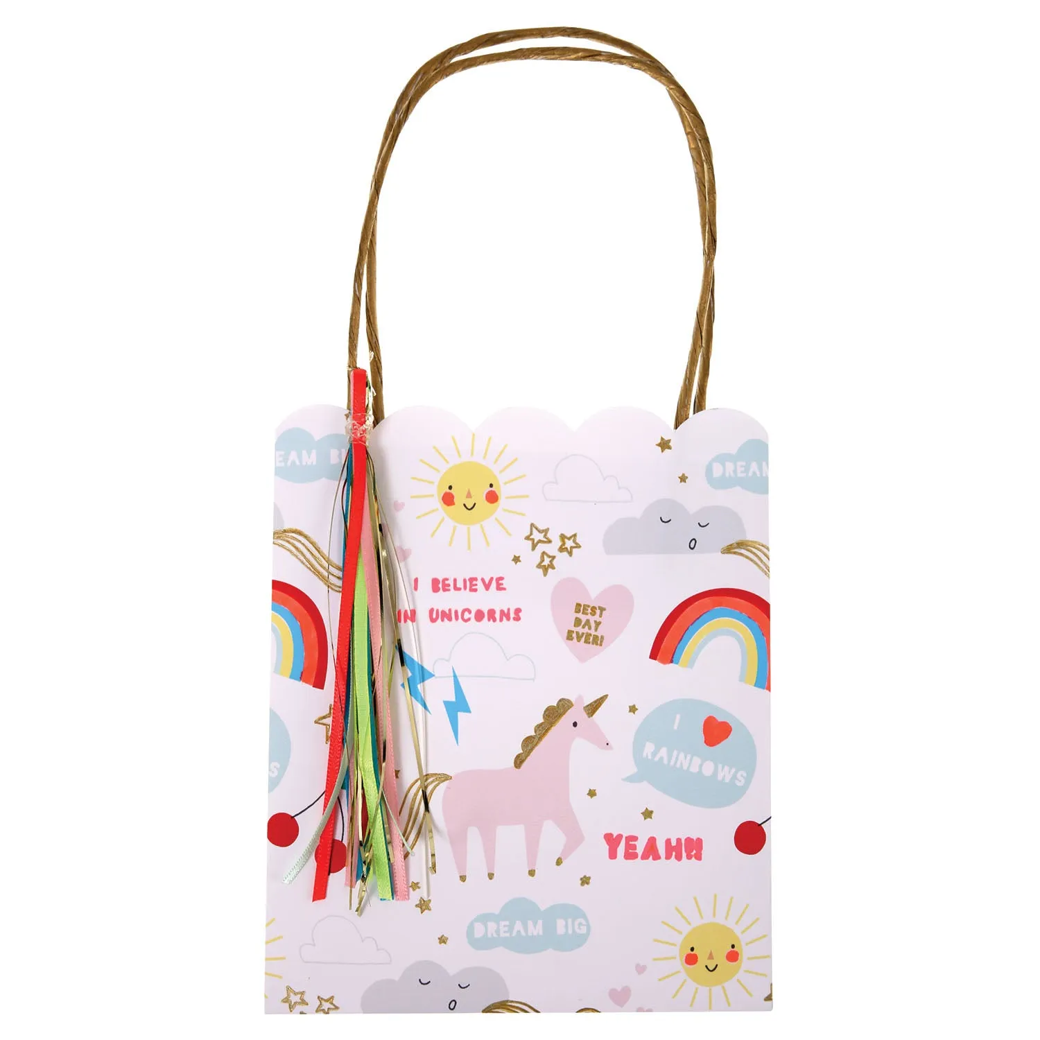 Set of 8 Rainbow/Unicorn Party Bags