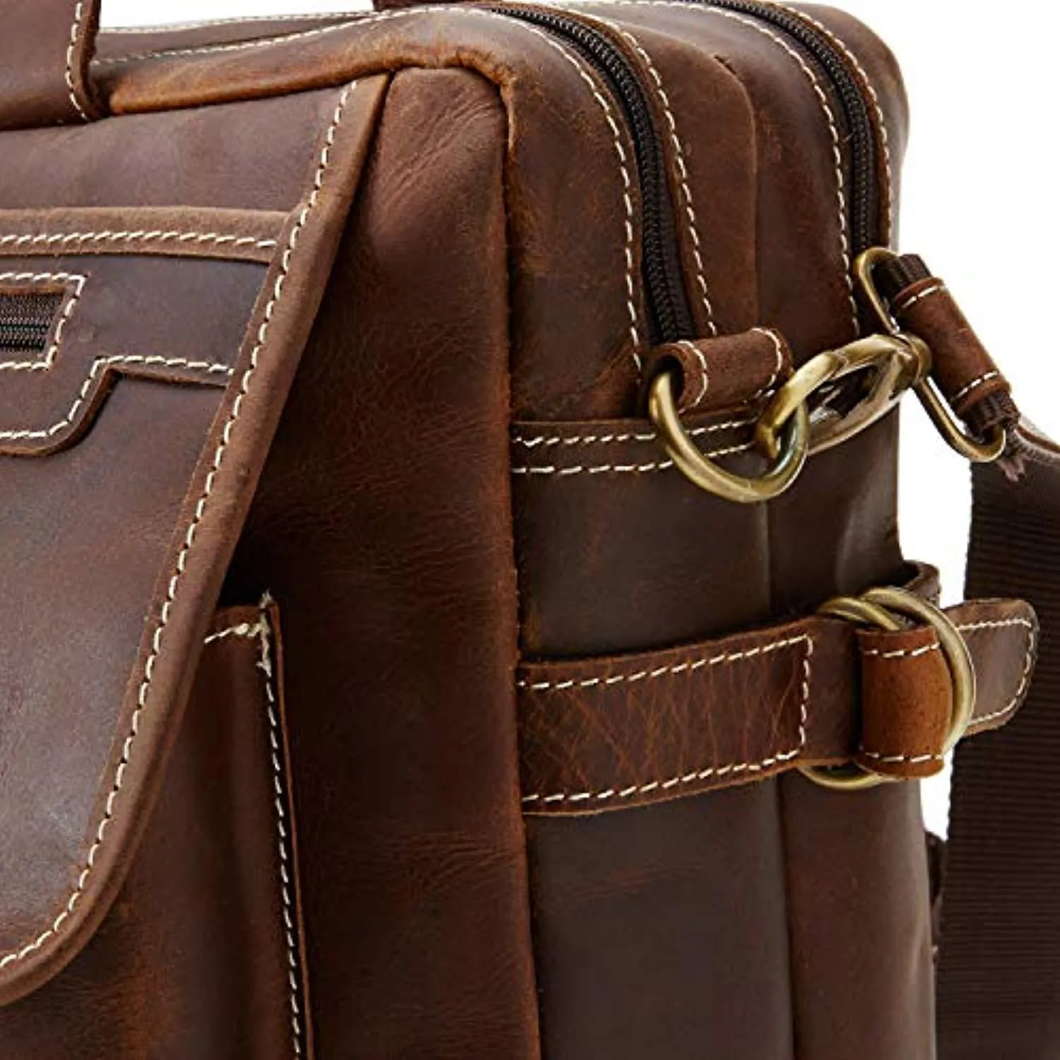 Shark Classic Leather Laptop Bag