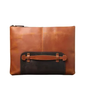 Simple Leather Laptop Handbag