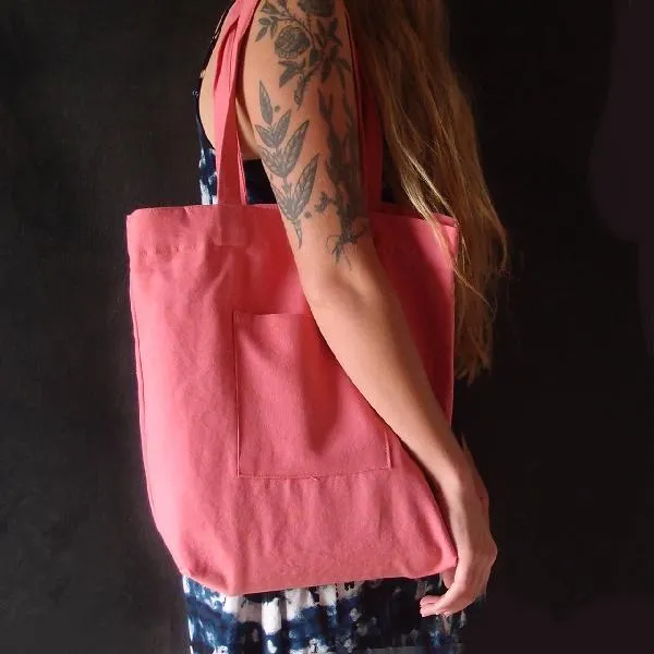 Soft relaxed Washed Canvas Tote Bag