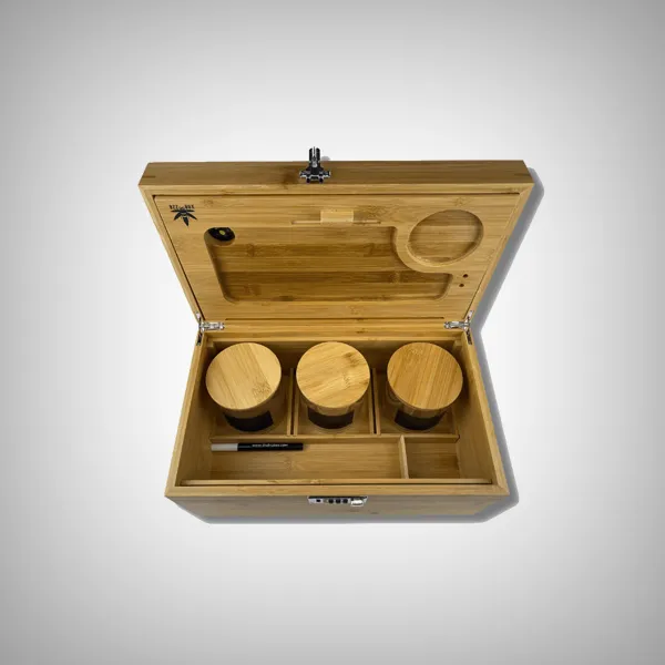 Stash Box - XL Bamboo Bzz Box (14.5" x 8.5" x 7")