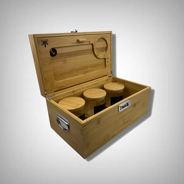 Stash Box - XL Bamboo Bzz Box (14.5" x 8.5" x 7")