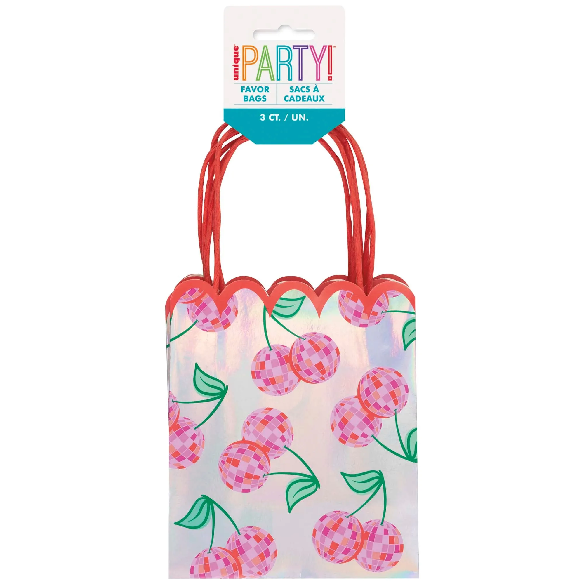 Summer Disco Iridescent Favour Bags, 3 Count