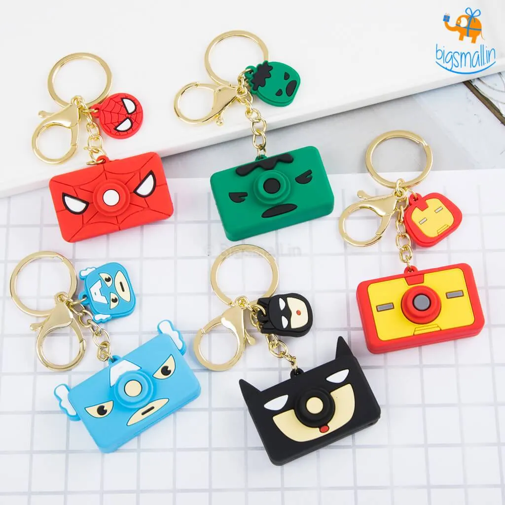 Superhero Camera Keychains