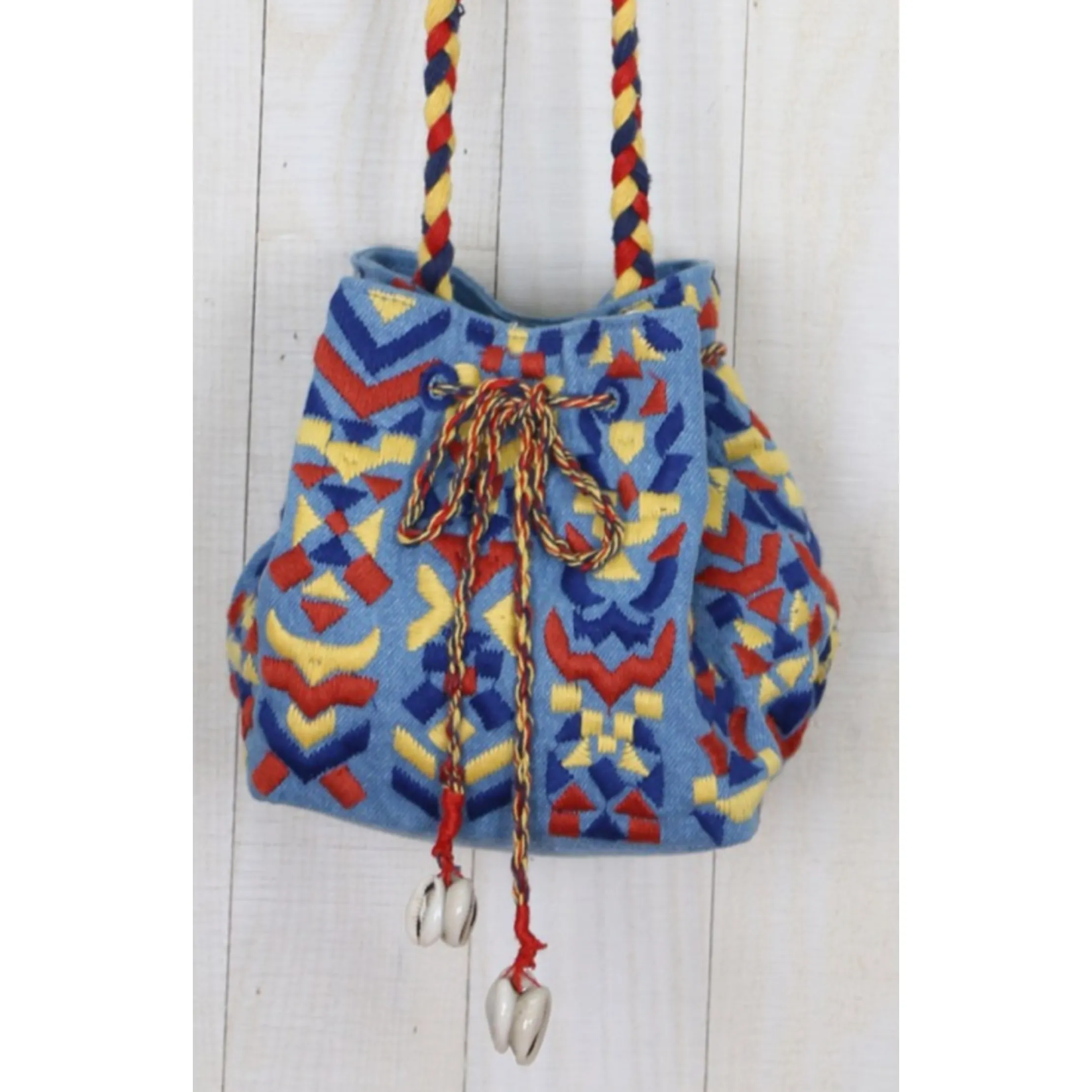 Take Me to Mexico Embroidered Bucket Bag