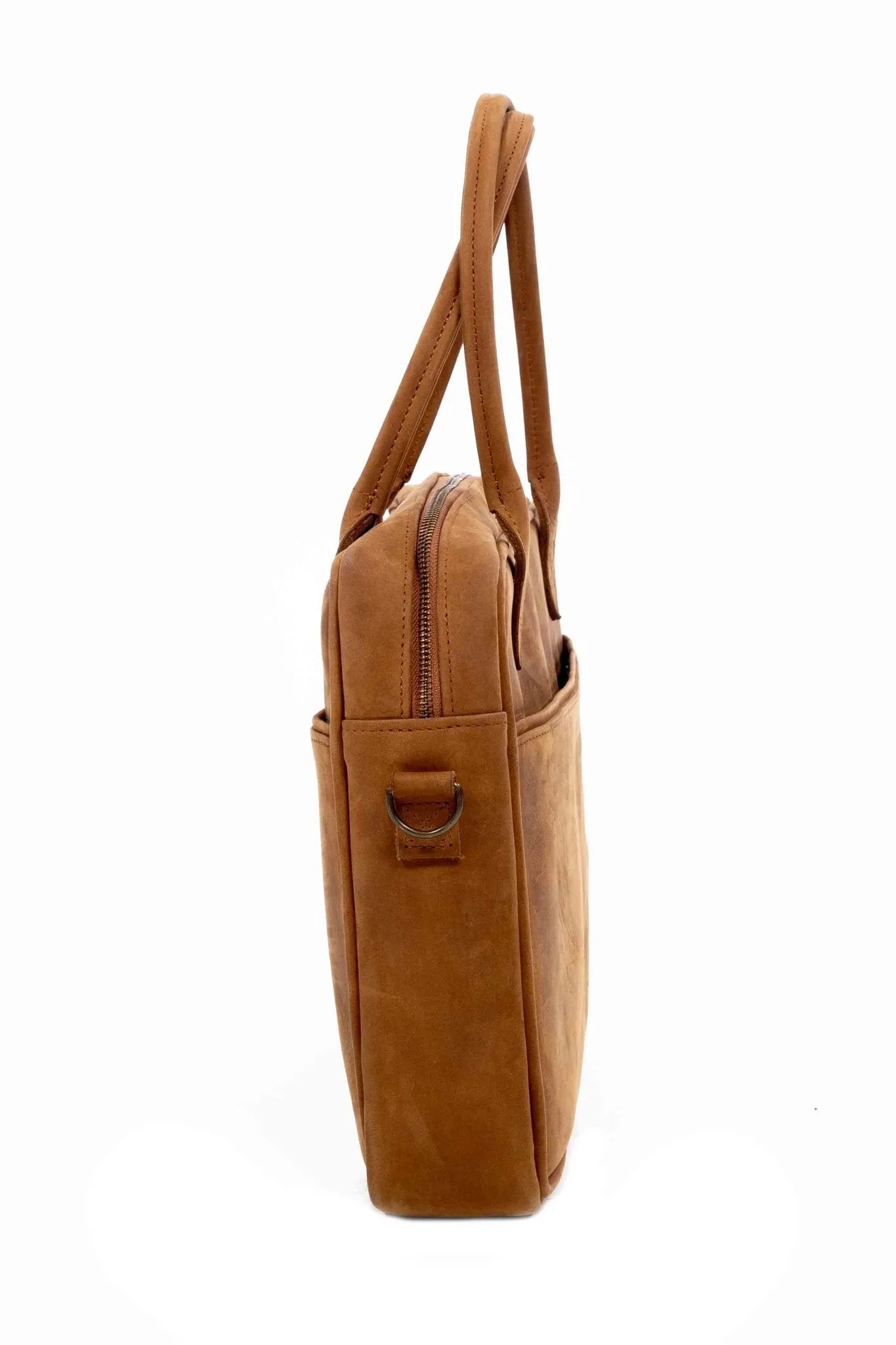 Tan Leather Goods - Bailey Laptop Bag | Toffee