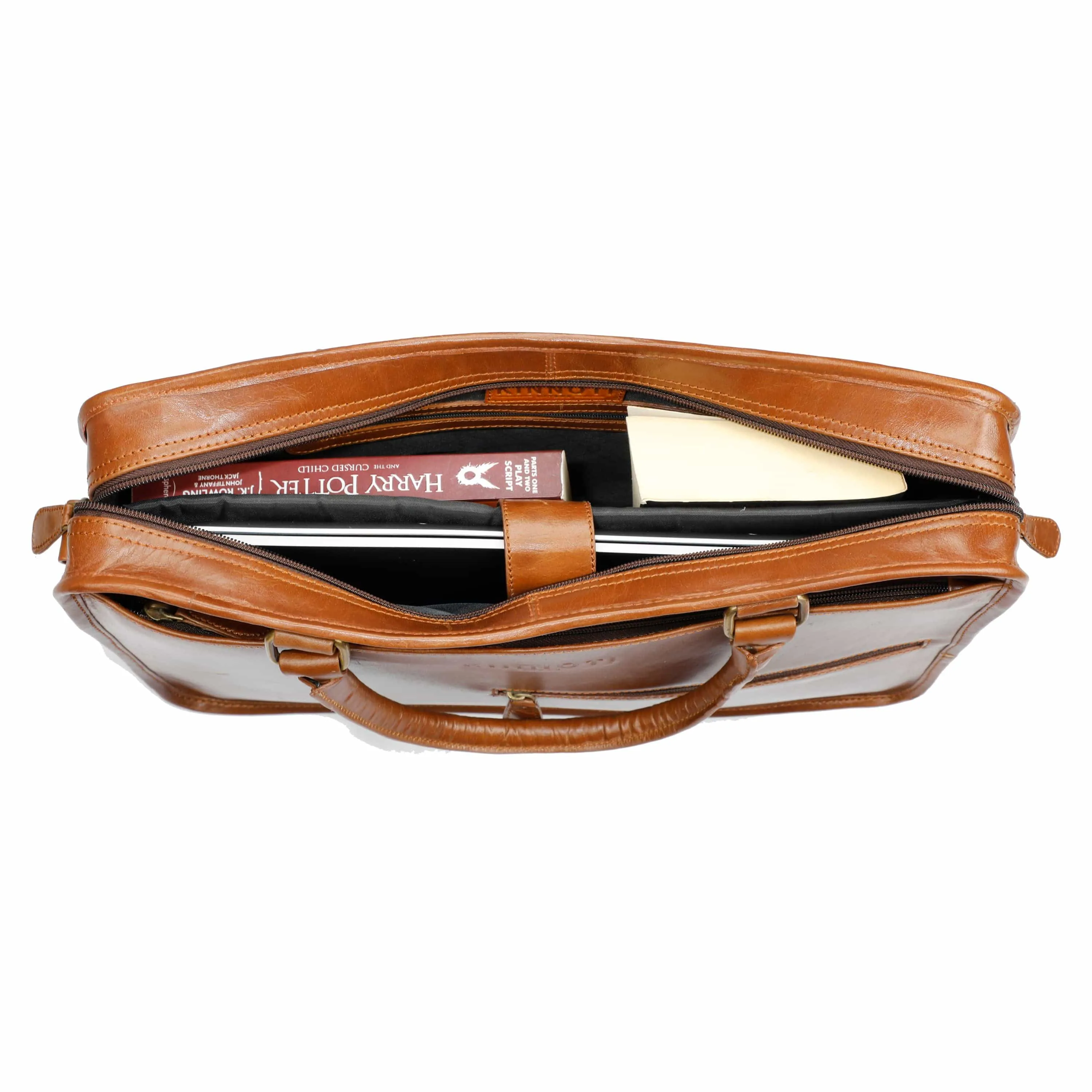 Tan Leather Laptop Bag