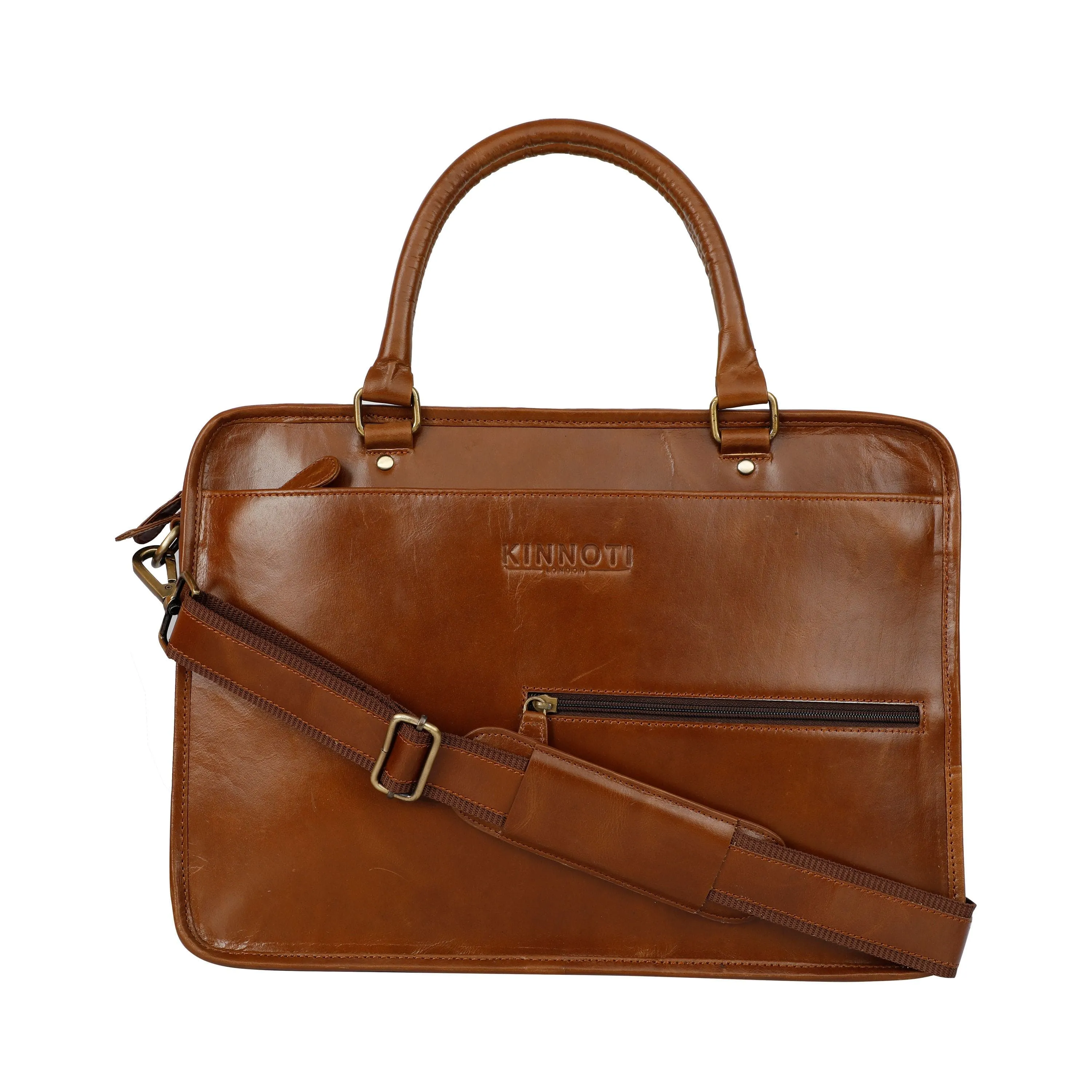 Tan Leather Laptop Bag