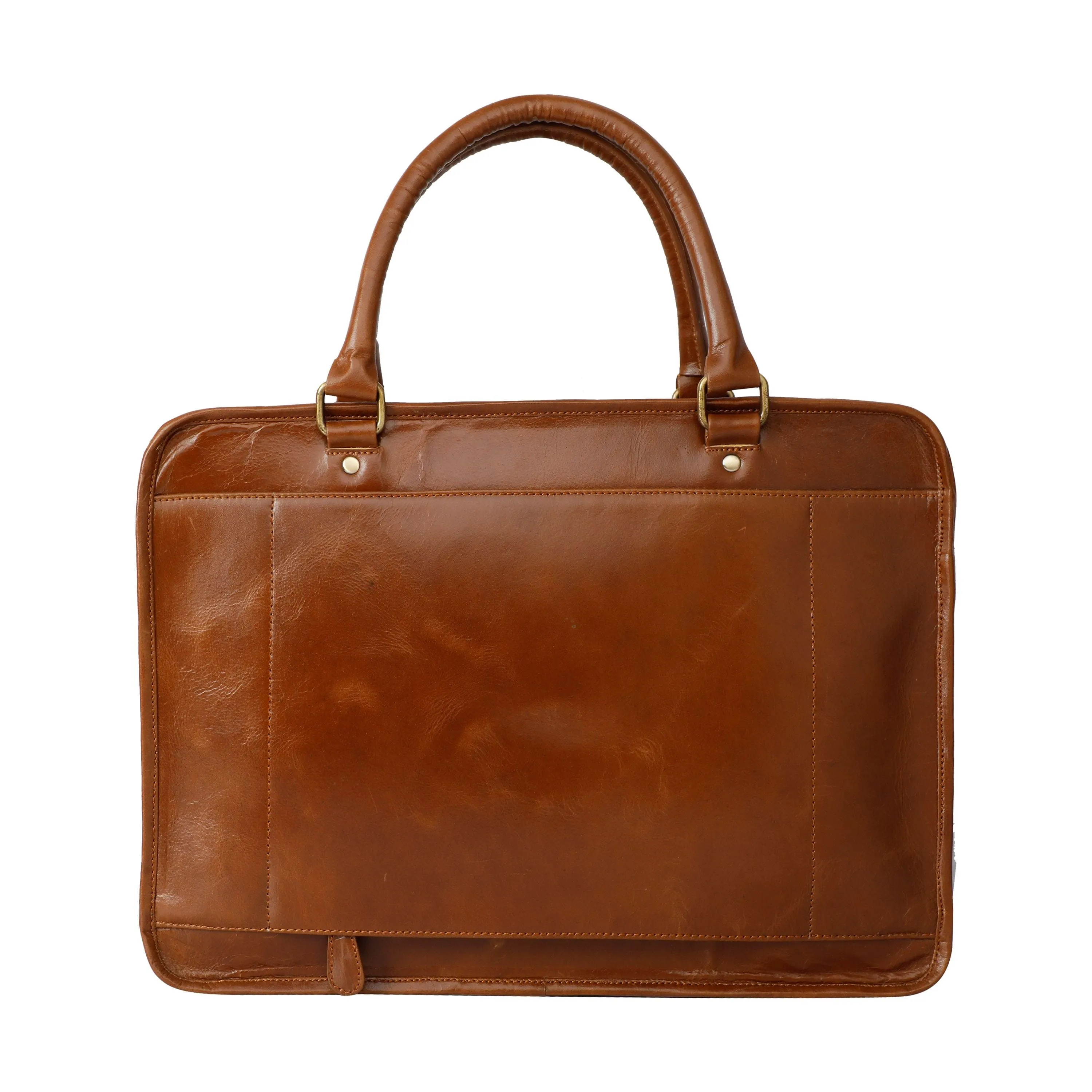 Tan Leather Laptop Bag