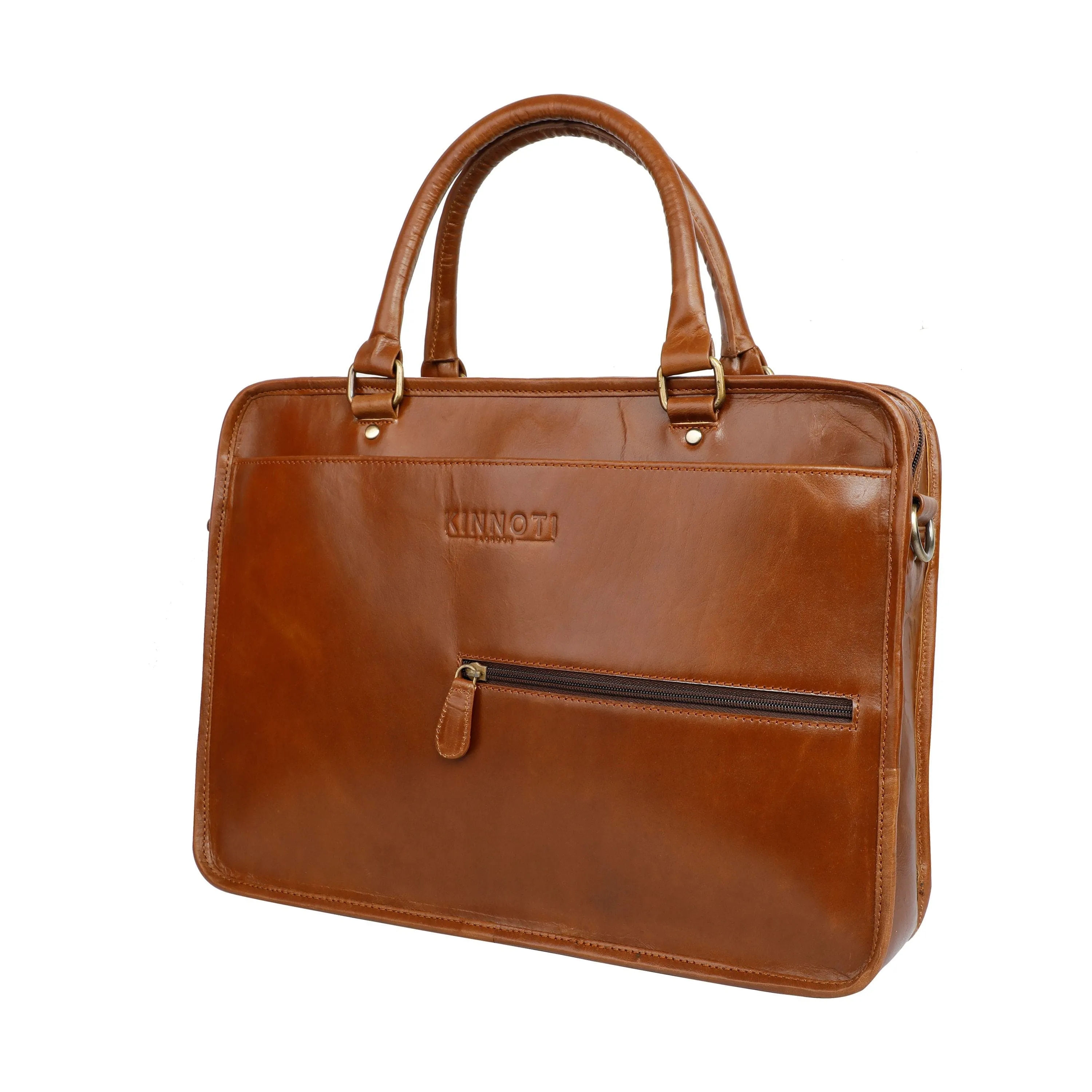 Tan Leather Laptop Bag