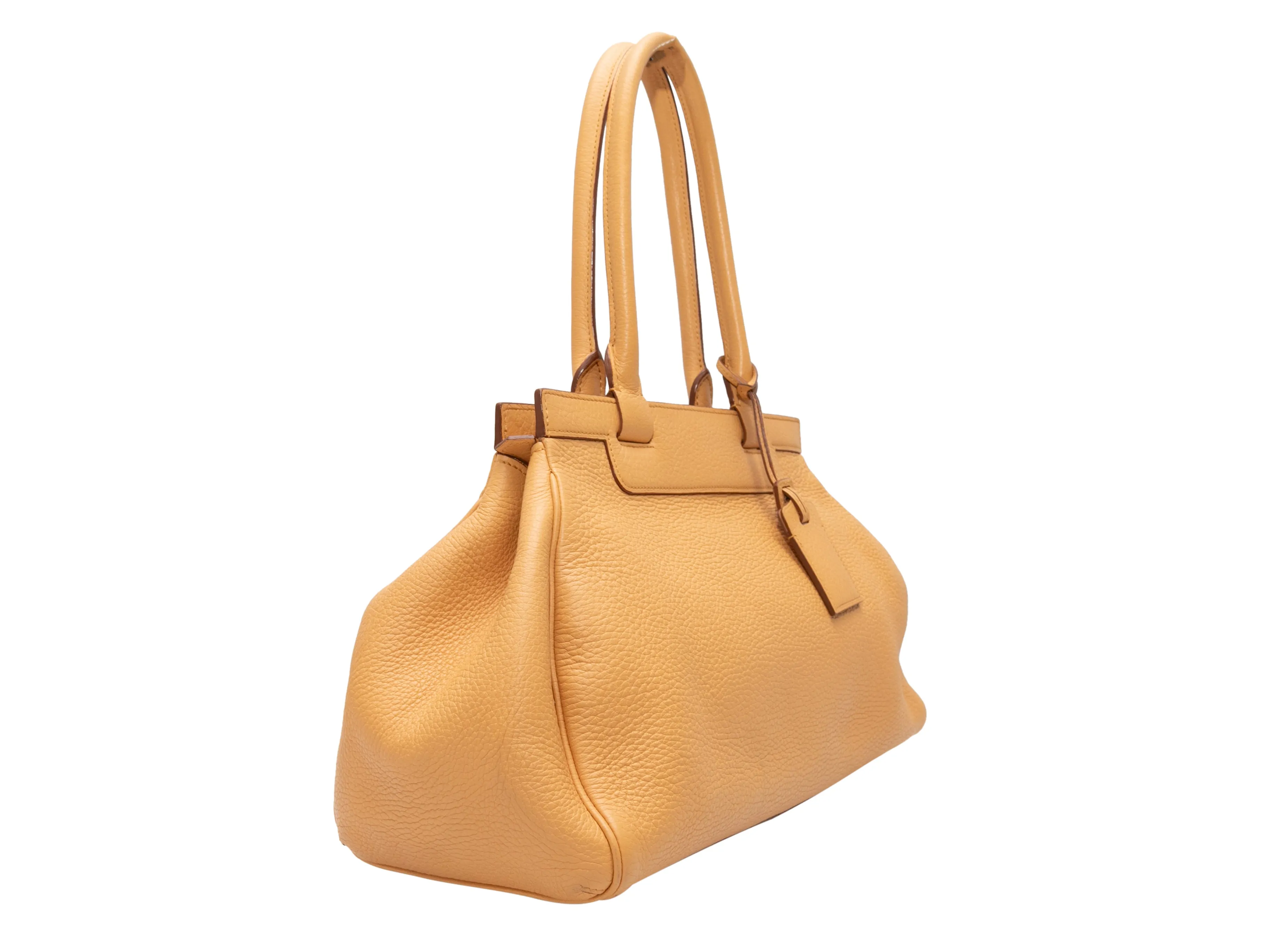 Tan Moynat Leather Pauline Shoulder Bag