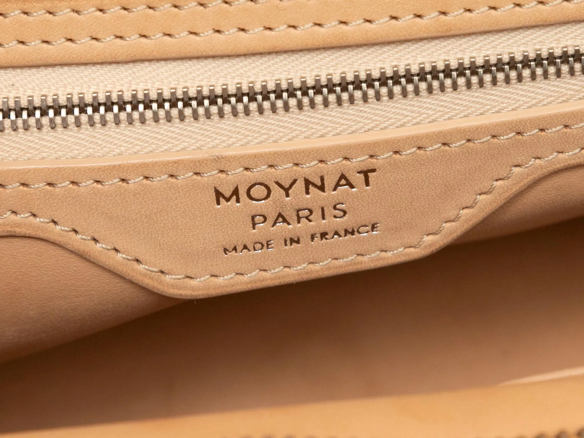 Tan Moynat Leather Pauline Shoulder Bag