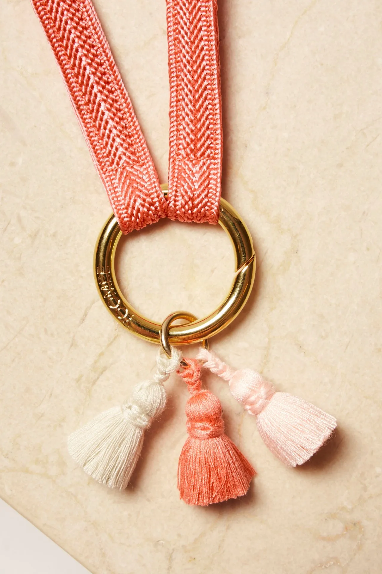 tassel trio - SHOUSHA - ecru, rose, salmon