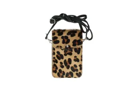 The Leather Cross Body Mobile Phone Bag (Animal print)