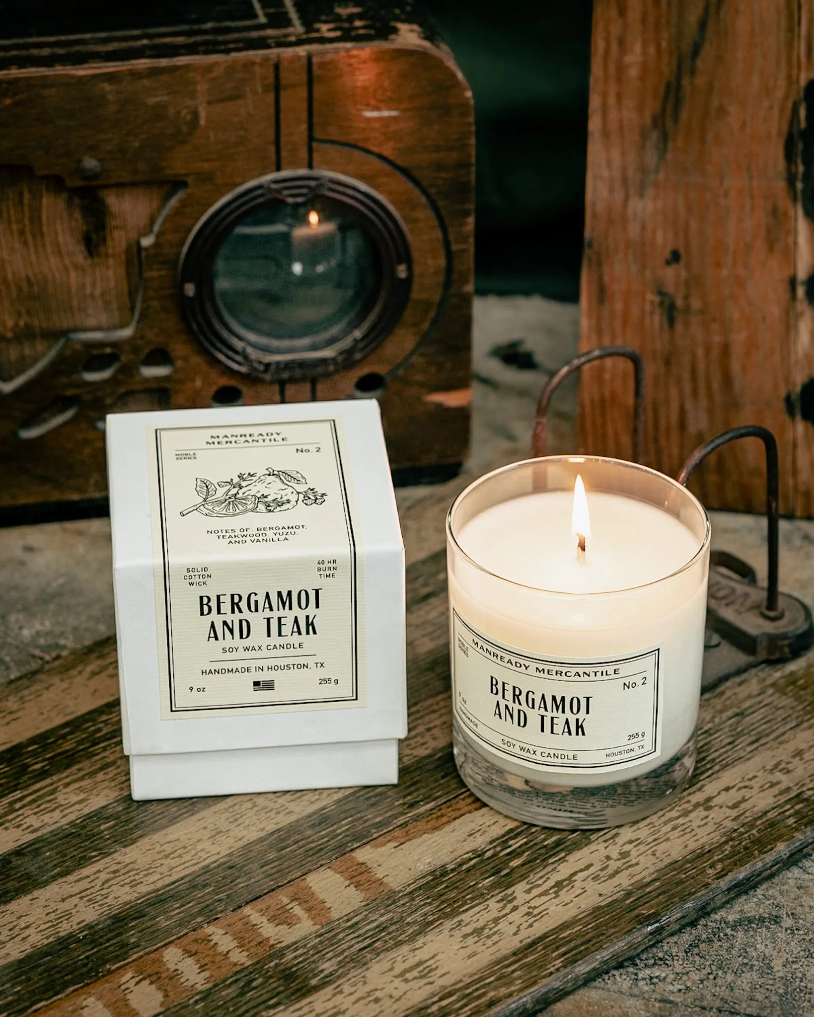 The Noble Series Soy Candle | Bergamot & Teak | Manready Mercantile