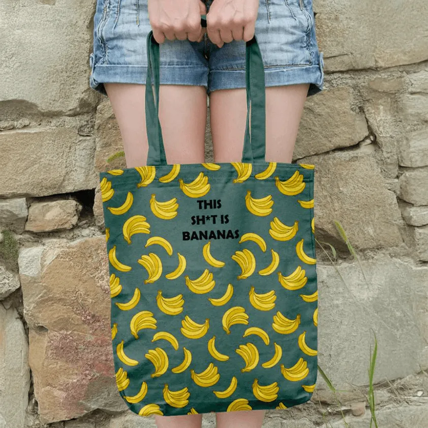 This Sh*t is Bananas Tote Bags