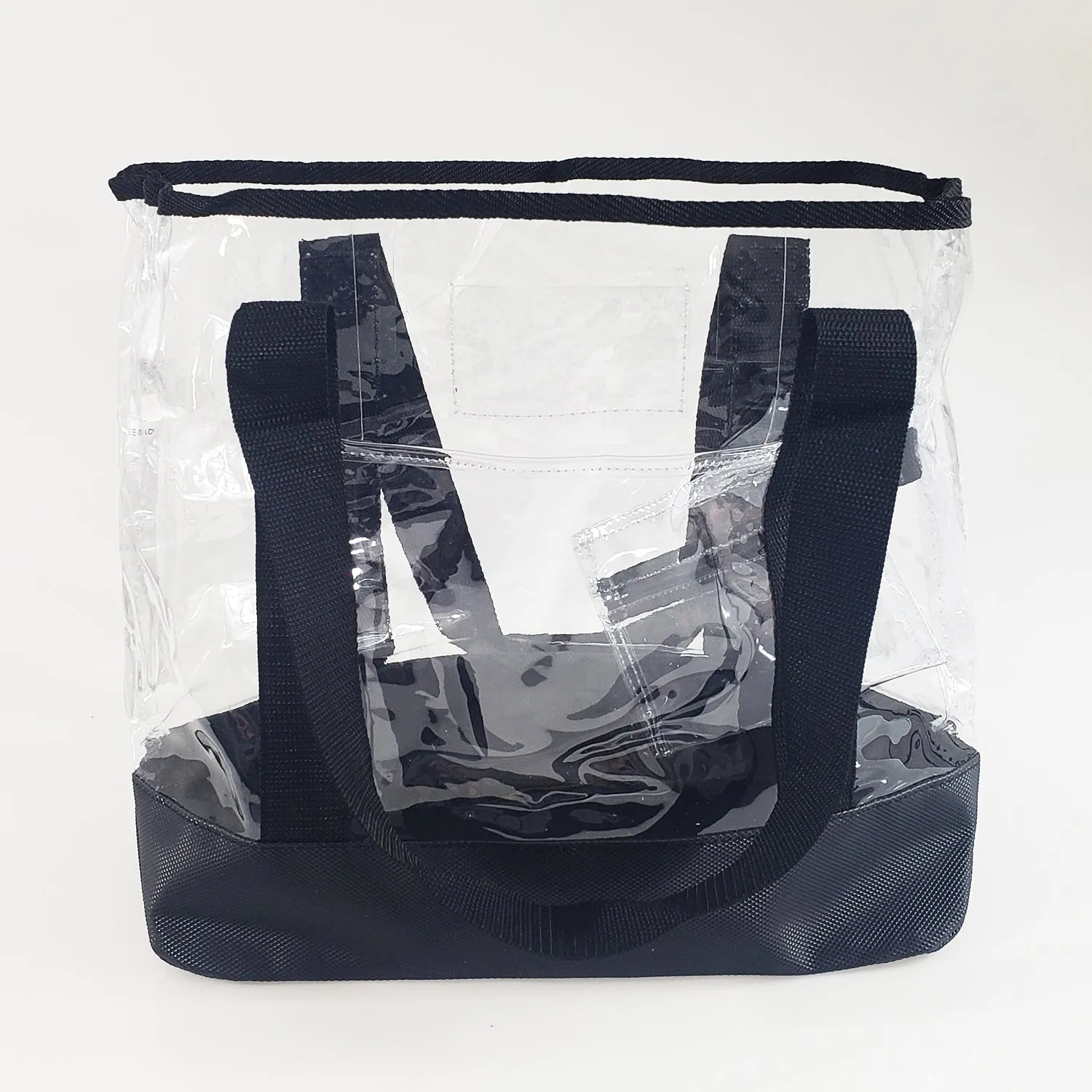 Transparent Clear Tote Bag with Zippered Pouch